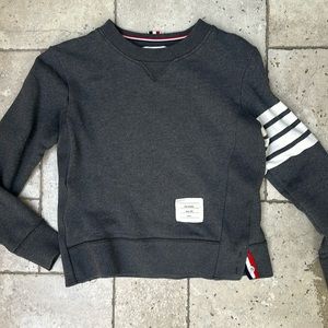 Thom Browne 4-Bar Crewneck Sweatshirt